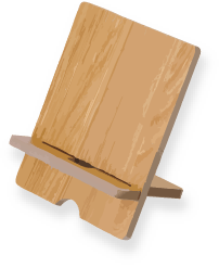 スマホ&タブレットスタンドのイメージイラスト